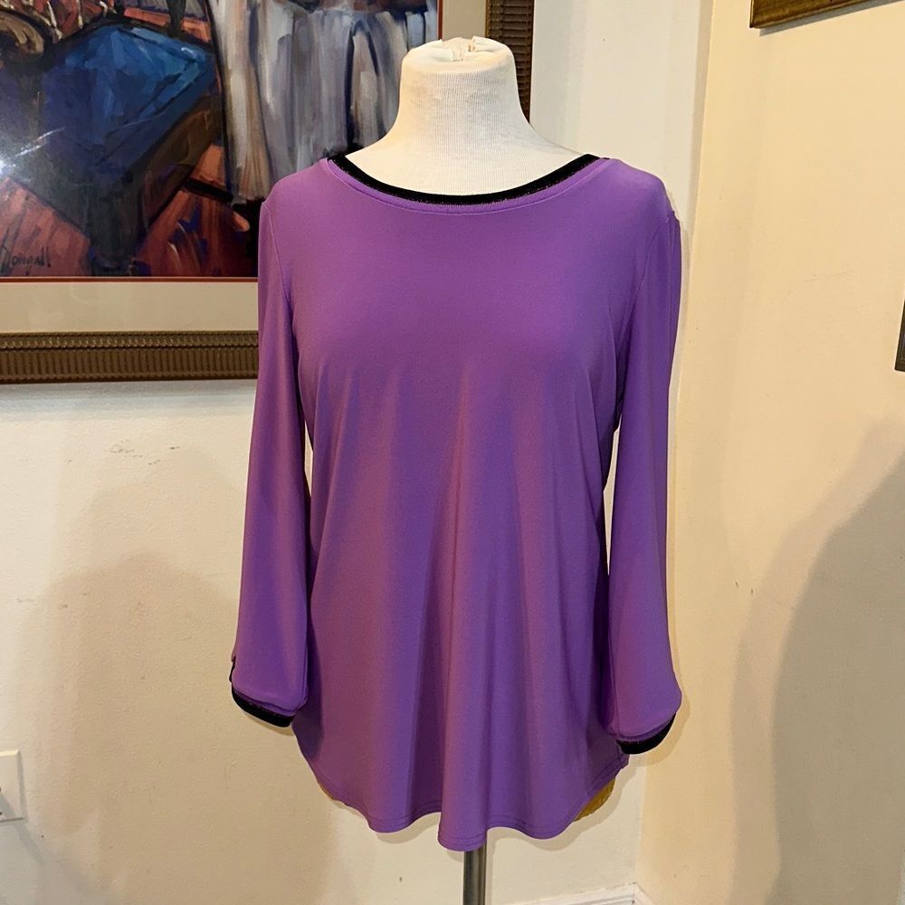 Joseph Ribkoff Elegant Purple Women's Top Size 10